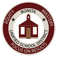 Bonita Unified School District Logo red school house